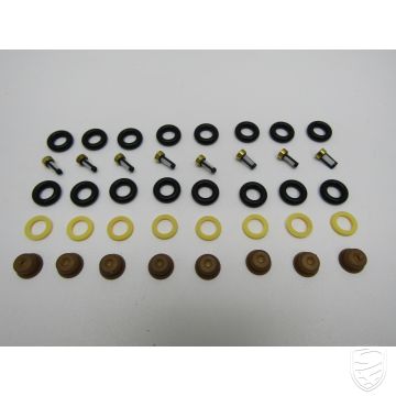 8x gasket set for PORSCHE 928 4.7 to -'86 injection nozzles gaskets + filters