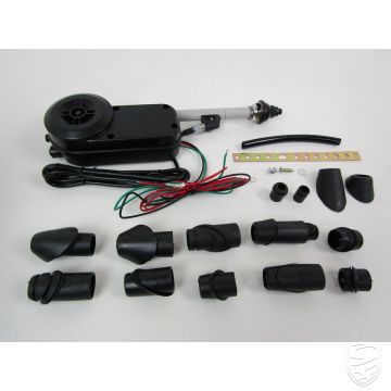 Antenna, electric, black, Ø28 mm base for Porsche 911 '63-'89