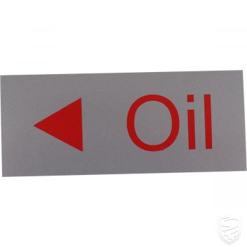 Sticker, "Oil" voor Porsche 911 '72