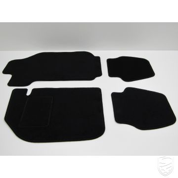 Floor mat set, 4 pcs., black for Porsche 911 '74-'89 Coupe