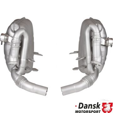 Uitlaatdemper set, Sport, "Super sound", met instelbare geluidskleppen, roestvrij staal voor Porsche 996 C2/C4