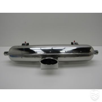 Exhaust, Sport, with single oval tailpipe, stainless steel for Porsche 986 Boxster