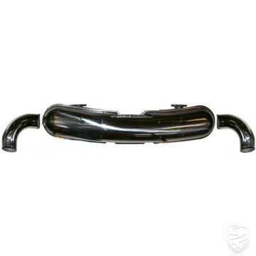 Exhaust, Sport, dual 84 mm loose outlet pipes, Stainless Steel, polished for Porsche 911 '84-'89