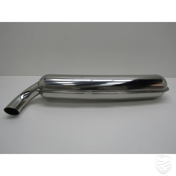 Silencieux d'échappement, Sport, avec 1 sortie Ø84 mm, inox poli pour Porsche 911 '76-'89