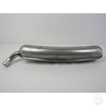 Rear exhaust SSI, stainless steel, with TÜV/EEC approval for Porsche 911 '74-'75