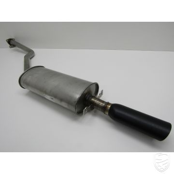 Uitlaat achter, Sport, roestvrij staal, met TÜV / EEG goedkeuring voor Porsche 924S 944