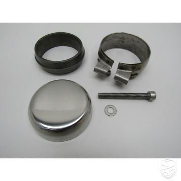 Couvercle de fermeture pour sortie d'échappement 92.560SD, inox pour Porsche 964 
