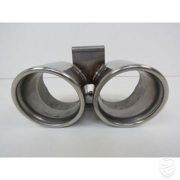Tail pipe, OE look, stainless steel for Porsche 986 Boxster