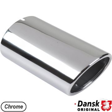 Exhaust tip (fits 92.440S), stainless steel, chromed for Porsche 924S 944