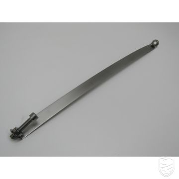 Exhaust metal band, SSI, 598 mm, left, stainless steel for Porsche 911 '76-'89