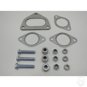 Kit de montage pour échangeur de chaleur (4 joints, boulons et écrous) pour Porsche 911 Turbo '75-'89 