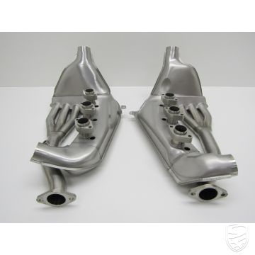 Jeu d'échangeurs de chaleur SSI, gauche+droite, inox pour Porsche 911 USA '80-'83 