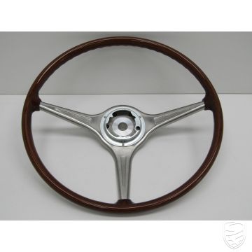 Volant Ø 420 mm (16,5 "), sans bouton klaxon, imitation bois pour Porsche 356B/C