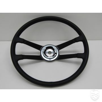 Volant Ø 420 mm (16,5 "), sans bouton klaxon, Cuir noir pour Porsche 911 '63-'68 912