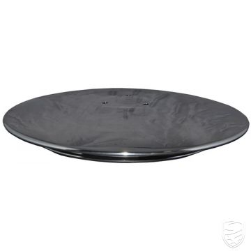 Wieldop zonder logo met 3 gaten voor bevestiging van logo, roestvrij staal (S304), gepolijst voor Porsche 356 C 911 '63-'77 914/6