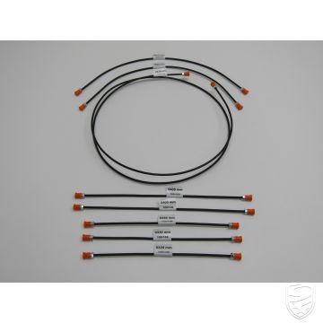 Set remleidingen (8 st) voor 1-circuit remsysteem voor Porsche 356 B-T6