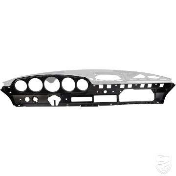 Dashboard, onderste deel, met gaten voor instrumenten voor Porsche 911 '70-'73