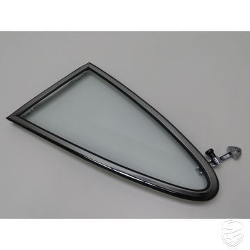 Rear quarter window set, with chrome frame, left for Porsche 911 '68-'76