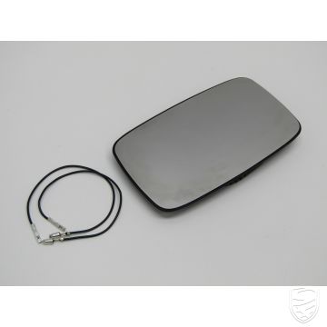 Spiegelglas voor zijspiegel, elektrisch verwarmd, vlak, links=rechts voor Porsche 911 '87-'89 928 944 964