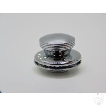 Tenax drukknopkop, bovendeel, chroom voor Porsche 356 Cabrio B/C