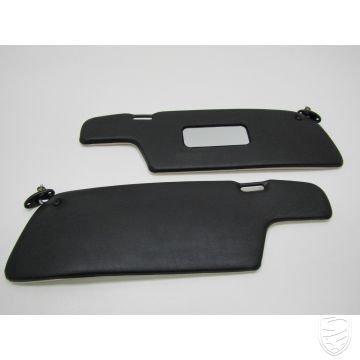 Jeu de pare-soleil noir/crème, gauche+droite pour Porsche 911 '69-'89 964 993 Coupe