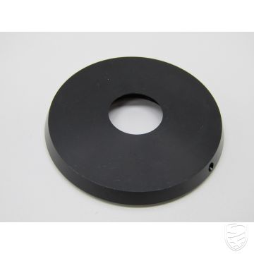 Afdekplaat voor contactslot, aluminium, zwart voor Porsche '74-'89 964 993
