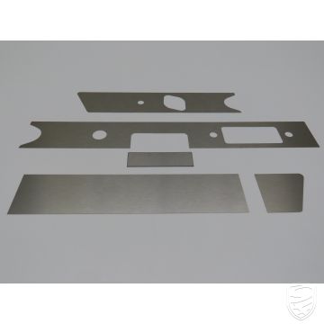 Trim kit for dashboard with ashtray, 104x30 mm, polished, LHD for Porsche 911 ‘67 912