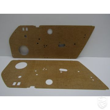 Set 2x door panel without trim, with cutouts for Porsche 911 '74-'89