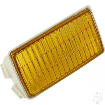 Lens for fog lamp, right, yellow for Porsche 911 '84-'89