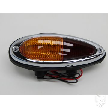 Tail light assembly with rubber seal, left, for Porsche 356 A/B/C