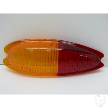 Verre de feu arrière, orange/rouge, gauche pour Porsche 356 A/B/C