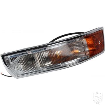 Turn signal light, complete, front, right (yellow/white) for Porsche 911 '63-'68 912