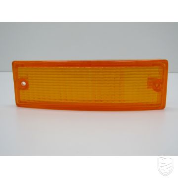 Verre de clignotant (jaune) avec marquage E, gauche=droite pour Porsche 911 '74-'89