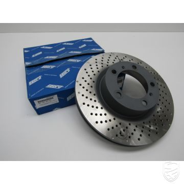Disque de frein, essieu avant, gauche, SEBRO pour Porsche 997 991 981 982