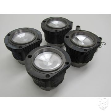 Zuiger- en cilinderset gietijzer (boring 93,0 mm / slag 66,0 mm / boven 105 mm / onder 100 mm) voor Porsche 914 1,8L