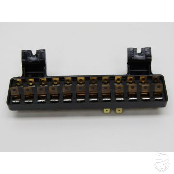 Fuse box, 12 fuses, black for Porsche 914