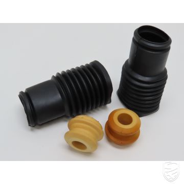 Set stofkappen + stootrubbers, schokdempers, achteras voor Porsche 987 Boxster/Cayman vanaf '06