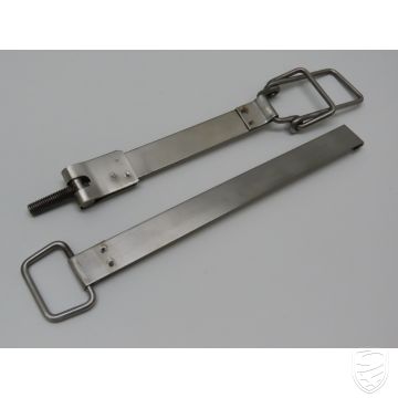 Batterijhouderset (2st.), roestvrij staal voor Porsche 911 '69-'73 912