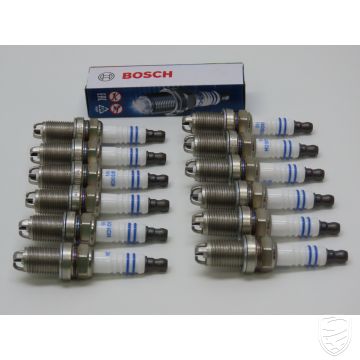 Set 12x spark plug BOSCH FR5DTC for Porsche 964 993