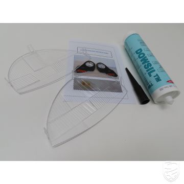 Kit de réparation pour verre de phare à diffraction, intérieur gauche + droit pour Porsche 986 996