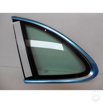 Porsche 958 Cayenne side window with trim chrome-look rear left