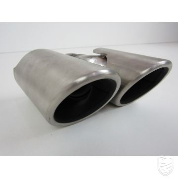Porsche 997.1 C2S/C4S 2005-2008 tailpipe exhaust trim stainless steel brushed left