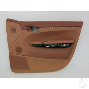 Porsche 955 957 Cayenne deurpaneel rechtsvoor passagierszijde kunstleder havana/zand beige