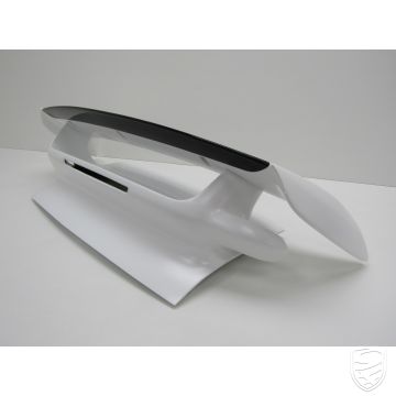 Rear spoiler, wing, engine lid, decklid 997 GT2 - GRP/exposed carbon