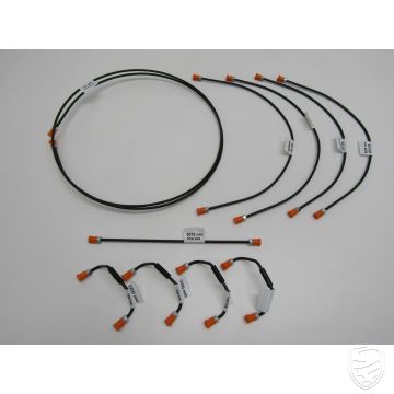 Set remleidingen (8 st) voor 1-circuit remsysteem voor Porsche 356 C