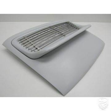"Singer-style" spoiler with stainless steel grille for 964 mounted in engine cover for 911 F/G '63-'89 - carbon