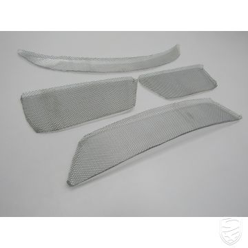 Set of preformed grilles (4-piece) for 981 Cayman GT4-look front bumper