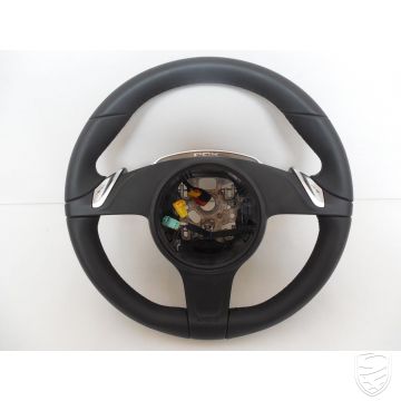 Porsche 991 2012-2016 Volant PDK Sport-Chrono cuir lisse noir