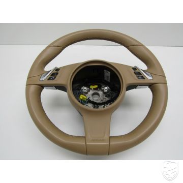 Porsche 991.1 981 Volant multifonctions cuir luxorbeige