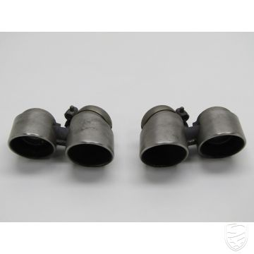 Porsche 991.2 C2S/C4S 2017-2019 set 2x tailpipe exhaust L+R